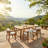 Staley Patio 7-Piece Acacia Wood Dining Set With Cushions & Umbrella Hole-124928122