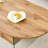 Cozy Natural Oval Double Drawer Coffee Table - Multi-Functional Design.Coffee table with double drawers. The board surface is MDF sticker, and both sides are transparent tempered glass.-305918586