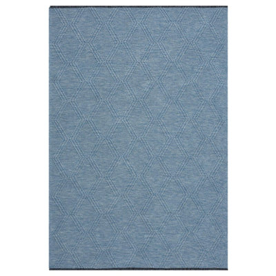 Modern Farmhouse Diamond Pattern Non-Slip Washable Rug