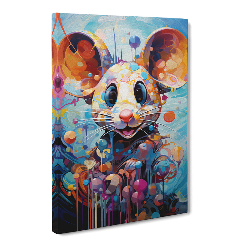 Mouse Abstract No.3 - Wrapped Canvas, 76cm H x 50cm W x 3cm D
