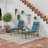 74" x 22" Outdoor Chaise Lounge Cushion with Ties and Loop-1672569161