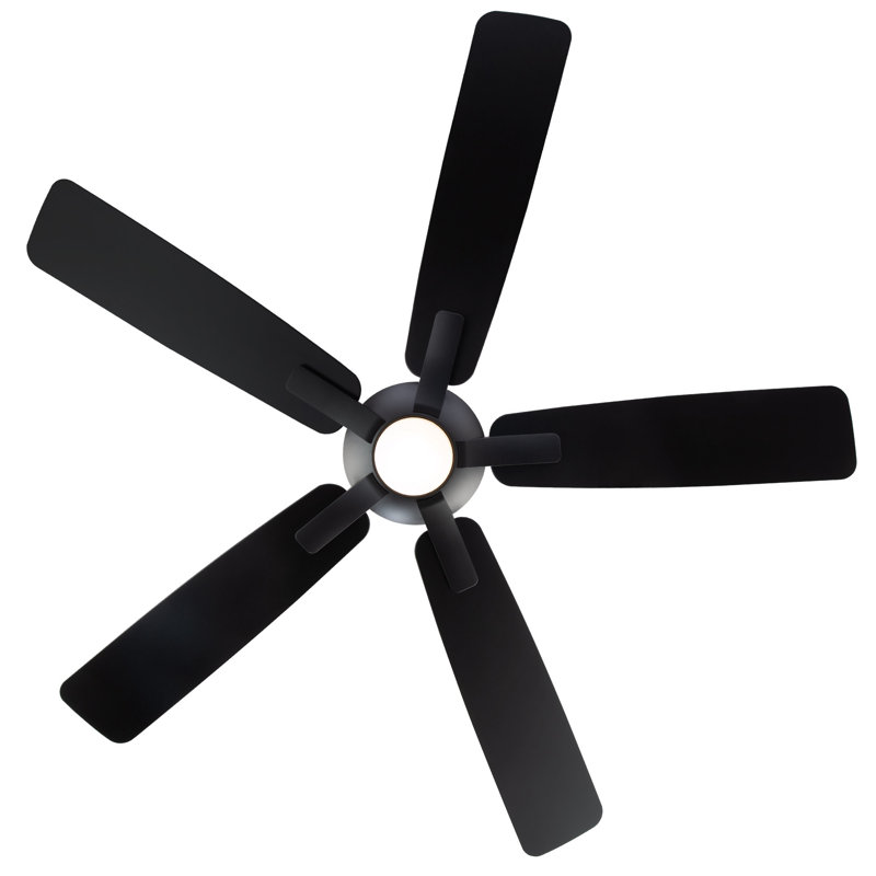 60 ventilateurs de plafond intelligents à 5 pales avec kit d'éclairage à DEL et télécommande inclus Mykonos 60, fonctionne avec Alexa et une application pour Android