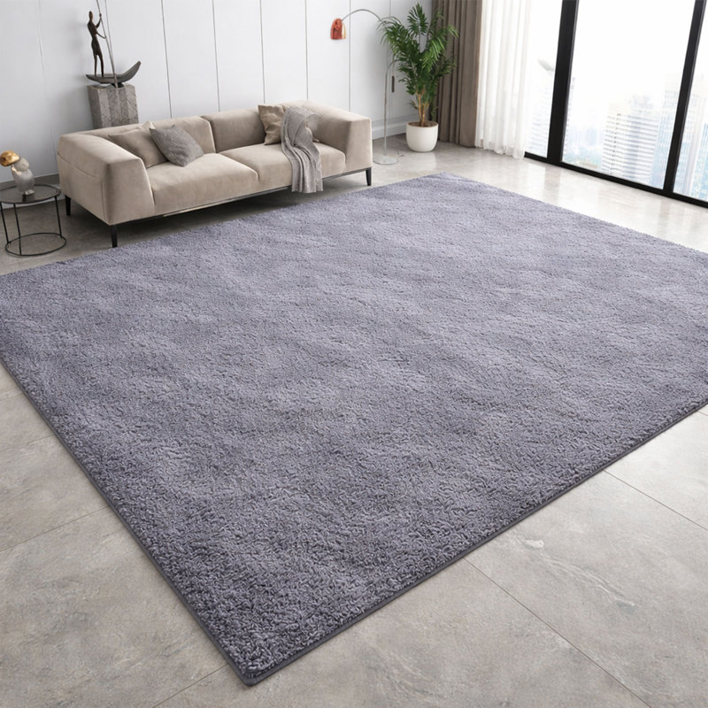 Machine Tufted Shag Area Rug, 120x170cm, GREY
