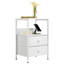 33 cm W Iron Bedside Table-2138807297