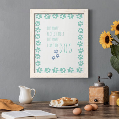 «My Dog», art textuel sur toile