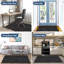 Non-Slip Office Chair Mat 120x90cm, Printed Floor Protector for Hard Floors, Easy to Clean