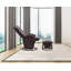 Chaise berçante inclinable avec repose-pieds Freia