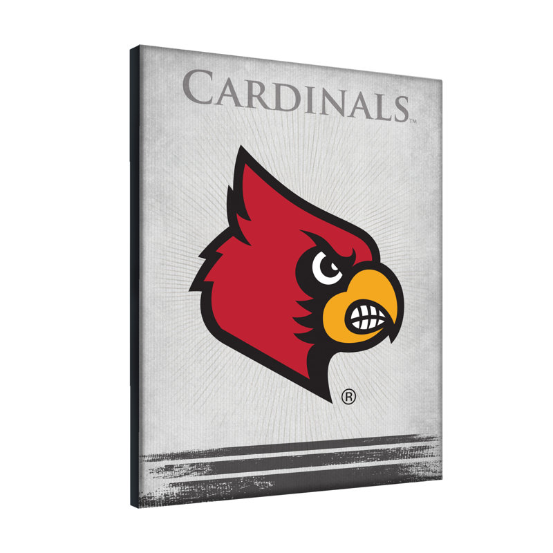 NCAA - Impression sur toile tendue, H 15 po x l 20 po x P 1 po, Cardinals de Louisville