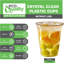 Gobelets jetables en plastique transparent de 20 oz Ecoqualité sans couvercle pour Smoothie à froid, café glacé, soda, cocktail et gobelets de fête (600)
