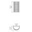 Ripada 1 - Light LED Flush Mounted Sconce-99924302-99924304