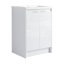 Meuble-lavabo de salle de bain autoportant 24 po avec lavabo en résine blanc brillant (LPB120D24GWH-GRB2440)