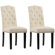 Crabill Tufted Linen Parsons Chair Dining Chair