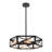 4-Light Dimmable Geometric Chandelier