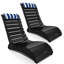 Chaise longue de patio en PEHD, conception ergonomique imperméable avec appui-tête réglable à 3 positions, pour la piscine, la terrasse et la plage-335463136