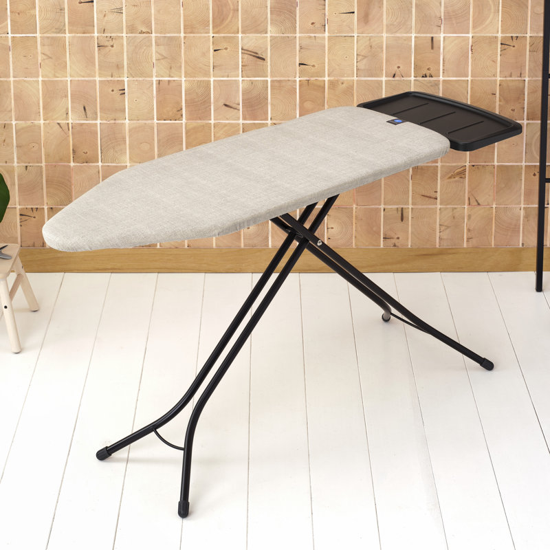 Grande planche à repasser avec support à vapeur solide de taille C de Brabantia, Gris jean