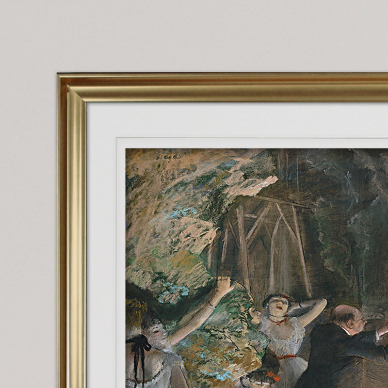 « the rehearsel », impression, Cadre doré, H 28 po x l 38 po x P 1,5 po