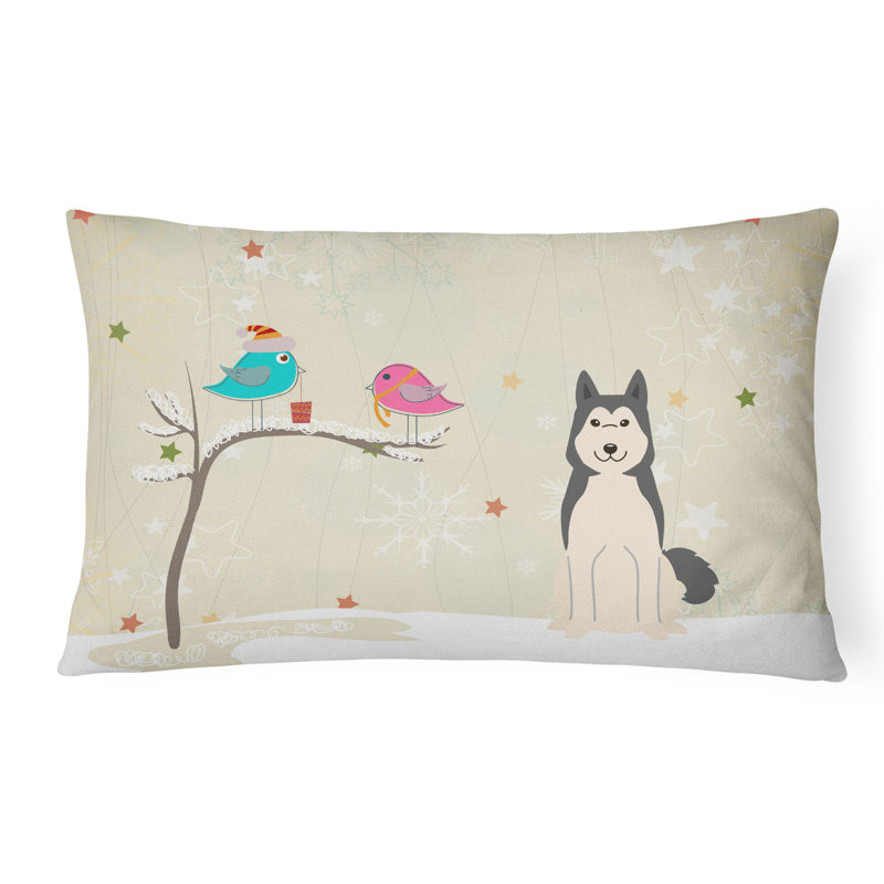 Coussin lombaire ivoire intérieur/extérieur neutre de noël