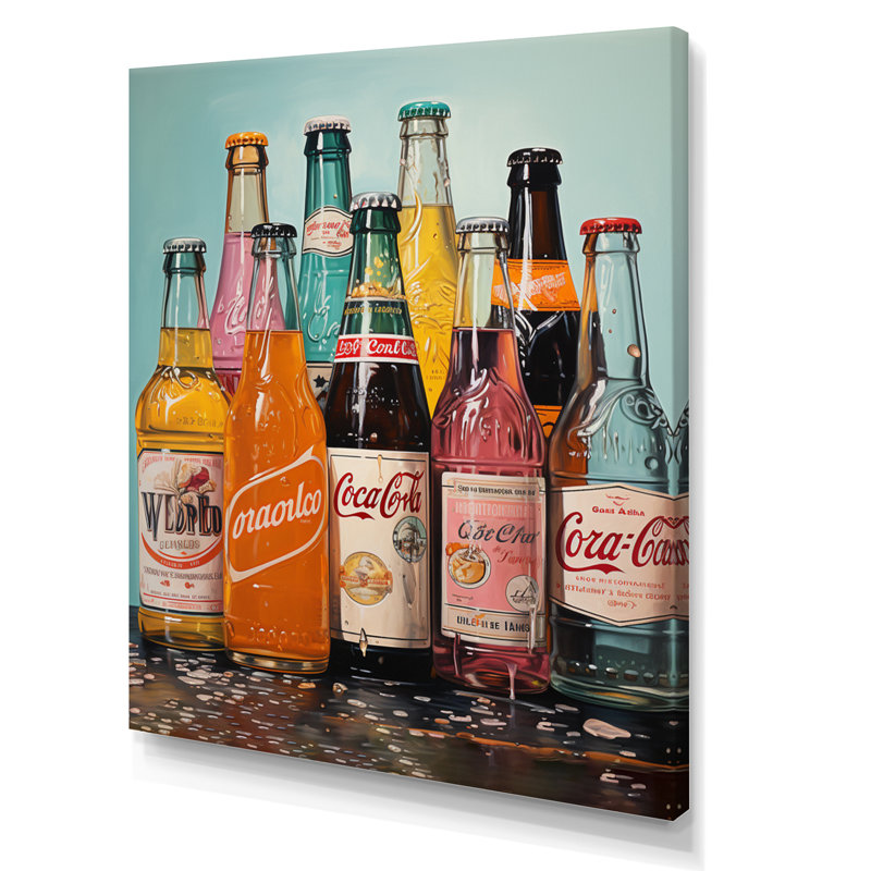 Bryonwood Pop Art 1950S Cocktail Emotion IV sur toile, H 40 po x l 30 po x P 1,5 po, Toile tendue
