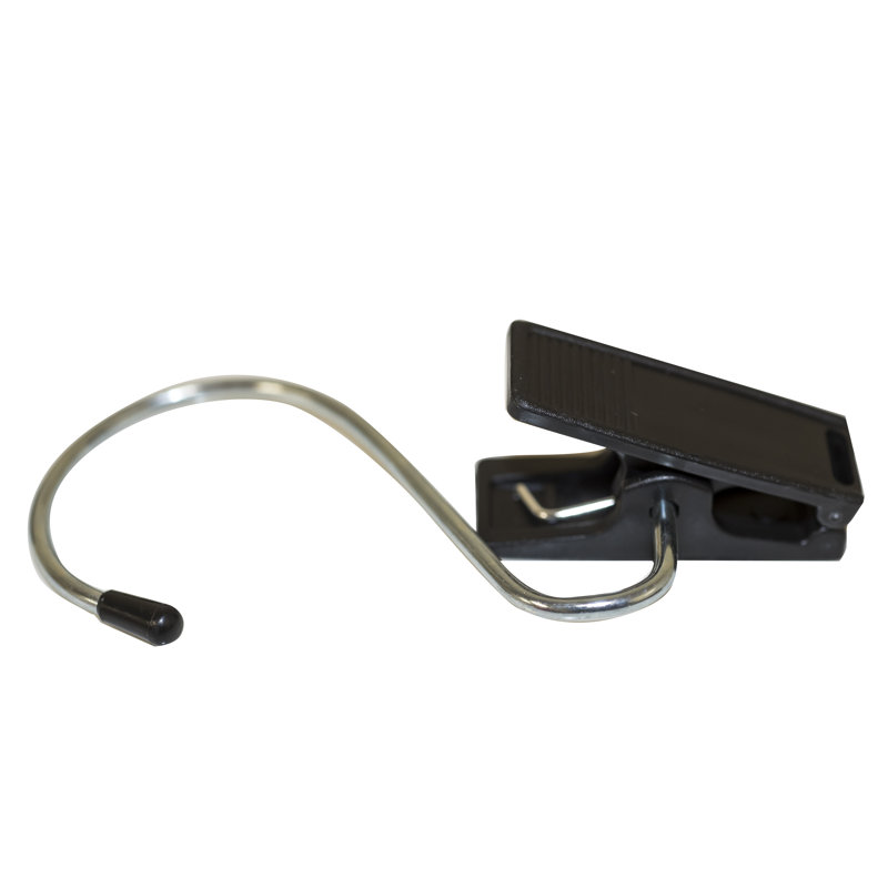 Plastic / Acrylic Clip Hangers, Black