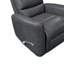 Fauteuil inclinable et oscillant beige en similicuir-1223831740