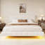 Lit flottant avec lumière White Boucle-1084830884