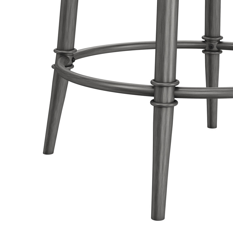 Tabouret de comptoir et de bar Birdsall, Tabouret de comptoir (siège d'une hauteur de 26 p, Gris patiné