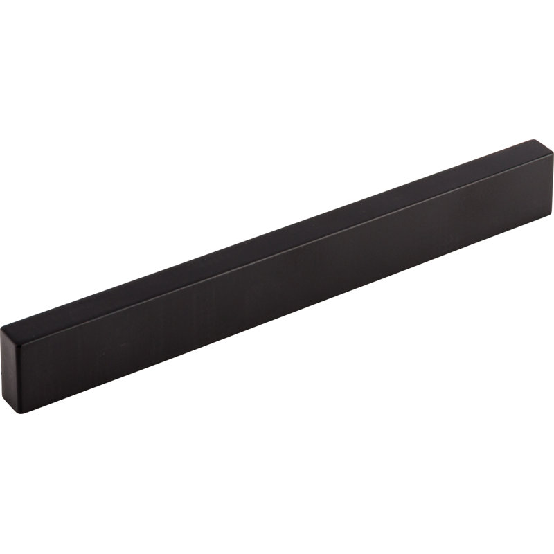 Modern Metro Finger Pull, Flat Black, 8" Center to Center