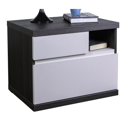 Columbia 60cm W Manufactured Wood Bedside Table