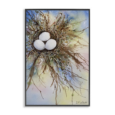 Giclée encadrée par un aquarelle moderne, par Stephanie Fielden