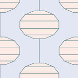 Paper Lanterns 10' L x 24" W Peel and Stick Wallpaper Roll