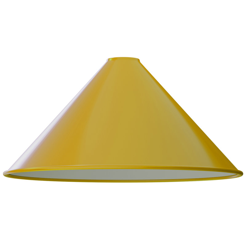 14.3 cm H Cone Lamp Shade ( Screw On ), Yellow