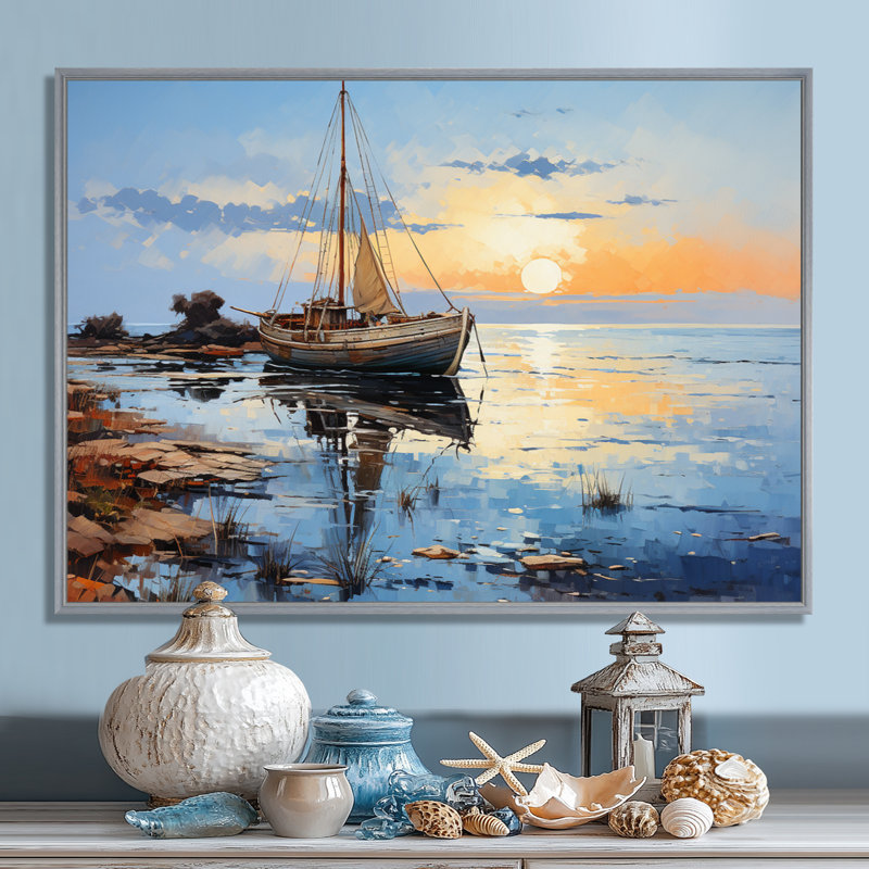 Art sur toile, Umar, H 30 po x l 40 po x P 1,5 po, Encadrement argenté