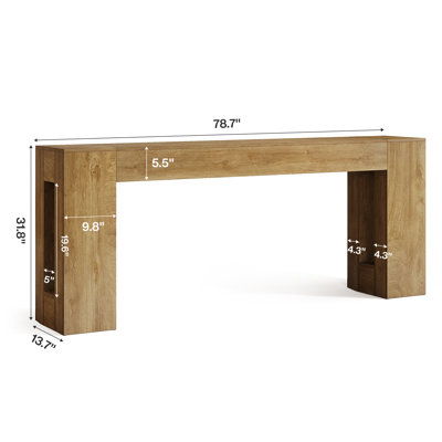Console extra longue 78,74 po pour vestibule