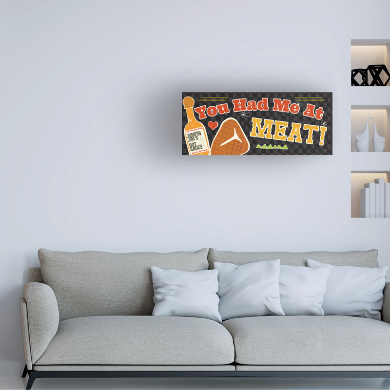 Art mural sur toile bolognaise, BBQ Pela Studio, H 10 po x l 24 po