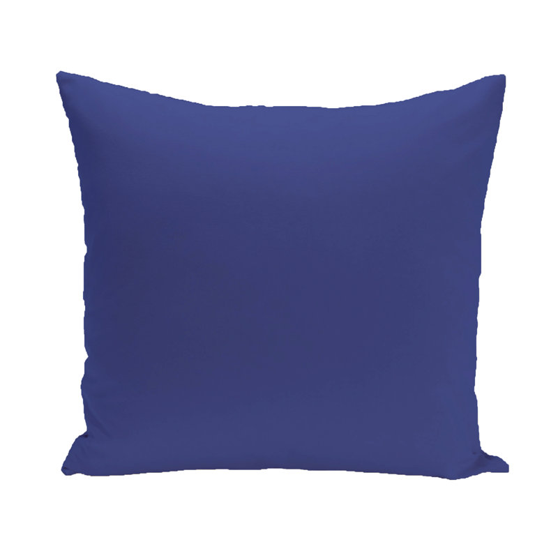 Reversible Throw Pillow, 16" H x 16" W, Royal Blue