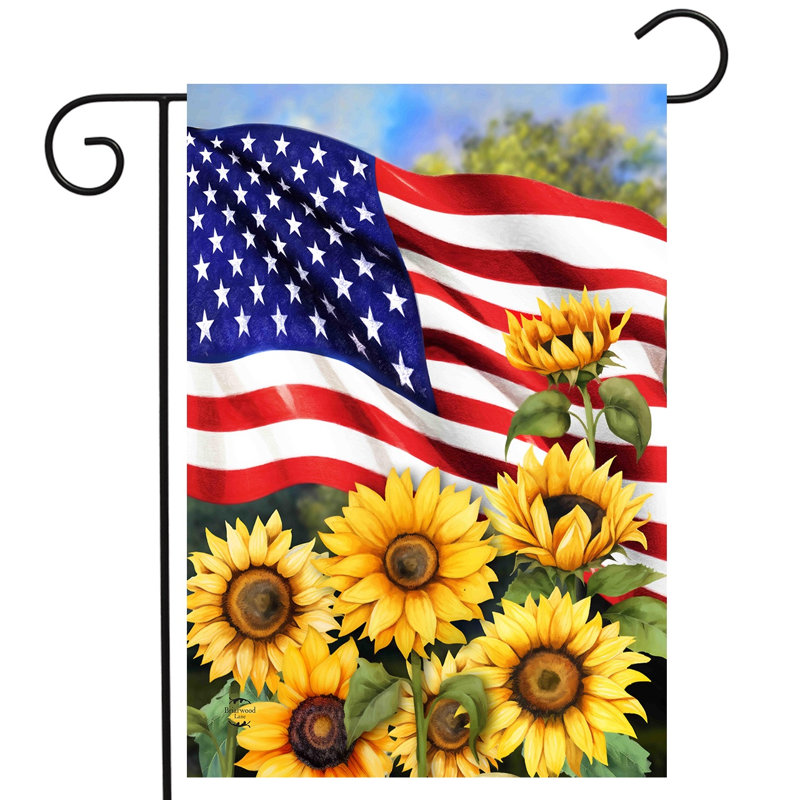 Drapeau du jardin des tournesols américains
