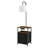 Floor Lamp with Table, 2-Tier End Table with 2 Drawers and 3 Color Temperature Lighting, Modern Side Nightstand Bedside Desk with USB & Type C & AC Charging Port for Living Room, Bedroom, Dorm