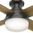 Dempsey Low Profile 44" 4 - Blade Indoor Flush Mount Small Room Ceiling Fan with Lights and Remote-56213844