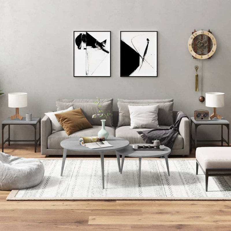 Gloriann Four Leg Coffee Table, Grey Sonoma, 2,40 x 40 x 35 cm