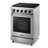 Thor Kitchen 24" 3.73 Cubic Feet Smart Natural Gas Free Standing Range with 4 Burners