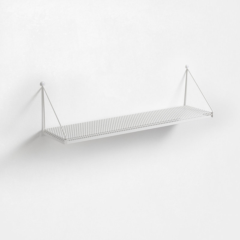 Hyden Metal Bracket Shelf, 2.5cm H x 60cm W x 20cm D, White
