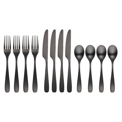 Ensemble de couverts 12 pièces Eliana Black
