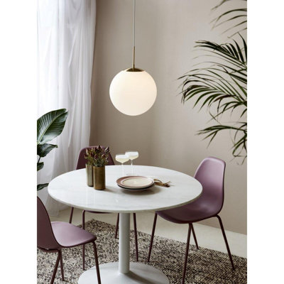 Grant 1 - Light Brass Dome Pendant
