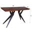 Console d'entrée Faunia en bois d'acajou récupéré avec base en acier noir 