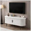 Meuble télé, console de télévision moderne 47 po avec compartiment de rangement et porte coulissante, centre de jeu avec armoire de jeu-1629838042
