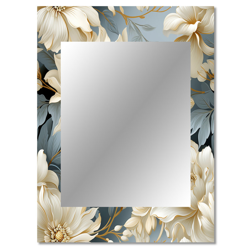 Kenny Contemporary Victorian Flourish Victorian Motif - miroir floral, 40 po x 30 po