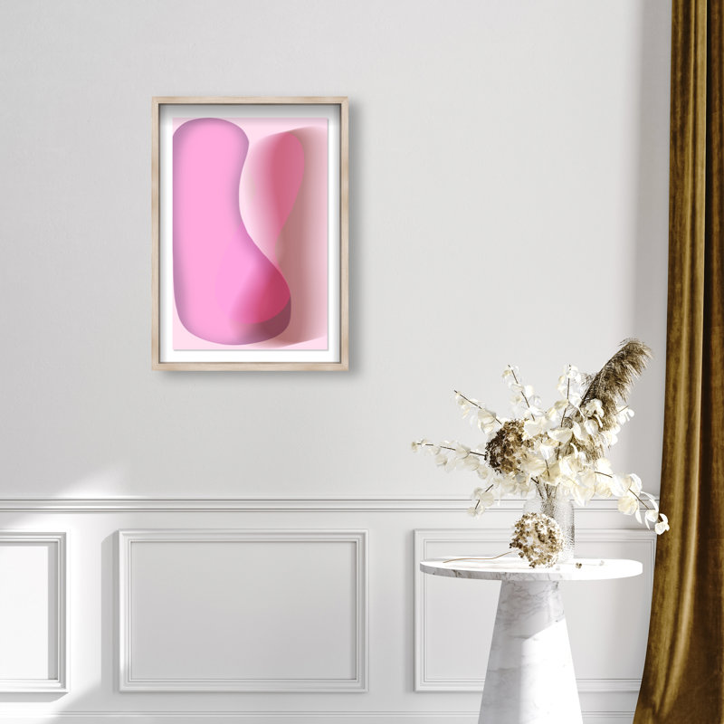 Dancing Lovers Print by Oliver Gal, 16.5"H x 11.5"W, Natural Oak Shadowbox