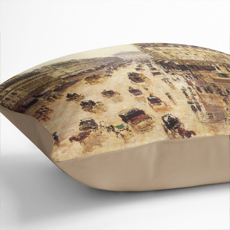 Square Cushion, 40cm H x 40cm W x 15cm D, Stone