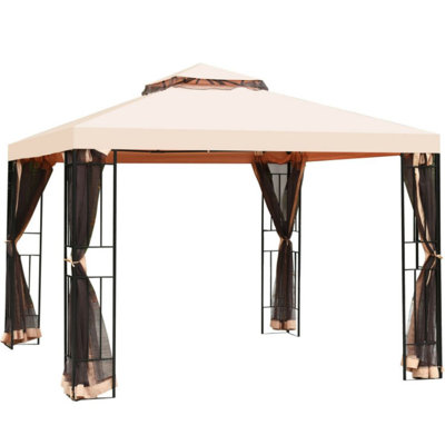10 Ft. W x 10 Ft. D Steel Patio Gazebo