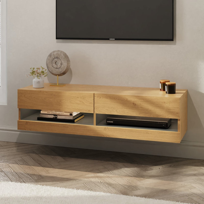 Chioke Unfinished TV Stand, Oak, 120